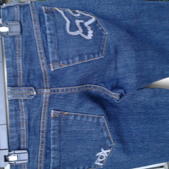Women's denim jeans brand is Fox size 3 big Bell great condition - Picture 5 of 13